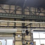 機械工場にエアコン設置